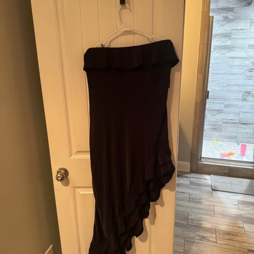 Elegant Black Ruffled Women's Skirt
